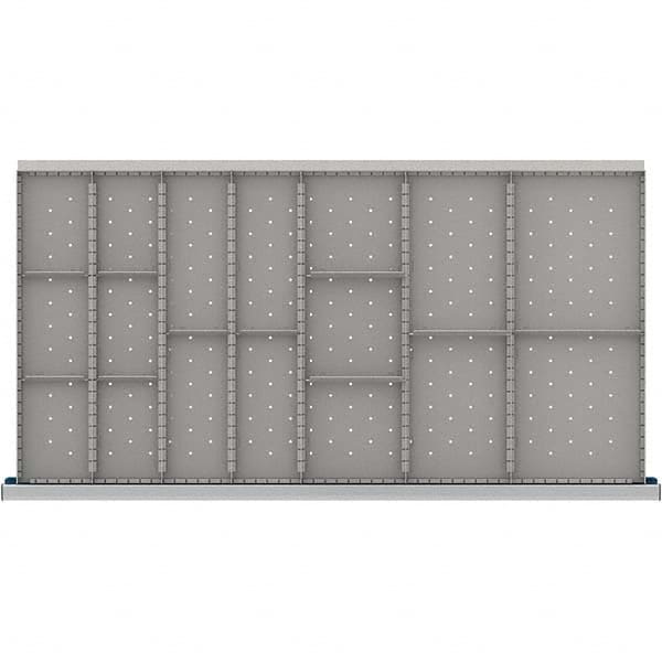 LISTA - 17-Compartment Drawer Divider Layout for 3.15" High Drawers - Makers Industrial Supply