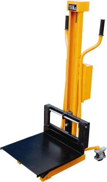 Vestil - 330 Lb Capacity, 44" Lift Height, Portable Workstation Manually Operated Lift - Makers Industrial Supply