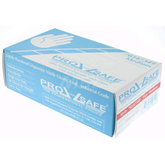 PRO-SAFE - Size M, 8 mil, Industrial Grade, Powdered Nitrile Disposable Gloves - Exact Industrial Supply