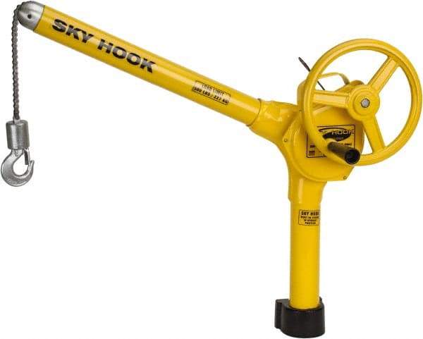 Sky Hook - 500 Lb Load Capacity, Steel Jib Crane - Swing Jib - Makers Industrial Supply