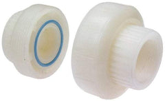 NIBCO - 1-1/2" PVDF Plastic Pipe Threaded Union - Schedule 80, FIPT x FIPT End Connections - Makers Industrial Supply