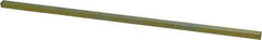 Precision Brand - 12" Long, Gold Dichromate-Plated Key Stock - Medium Carbon Steel - Makers Industrial Supply