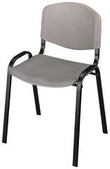 Safco - Charcoal Stackinging Chair - 21 Inch Wide x 18 Inch Deep x 7 Inch High - Makers Industrial Supply