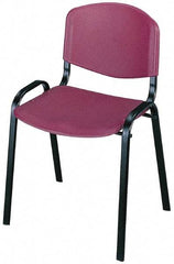 Safco - Burgundy Stackinging Chair - 21 Inch Wide x 18 Inch Deep x 7 Inch High - Makers Industrial Supply