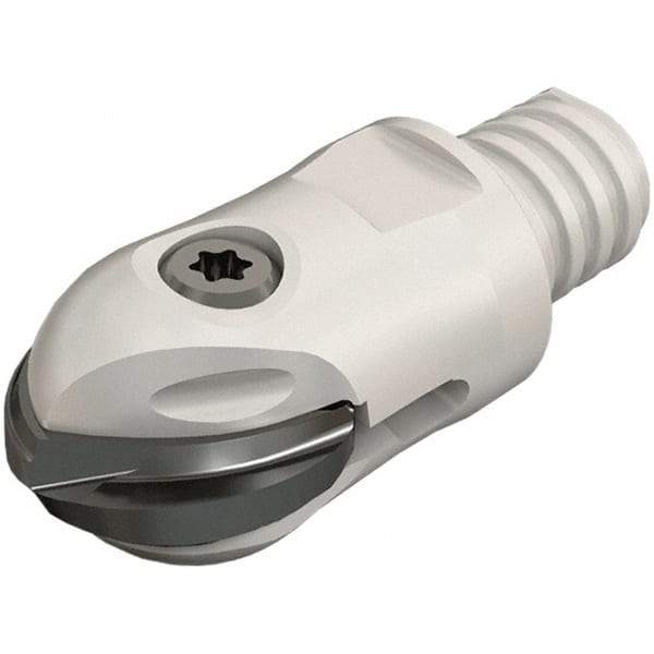 Iscar - 16mm Cut Diam, 36.75mm OAL, Indexable Ball Nose End Mill - 25mm Head Length, T10 Modular Connection, HCM-MM Toolholder, HBF-QF, HBR-QF, HCD-QF, HCR Insert - Makers Industrial Supply