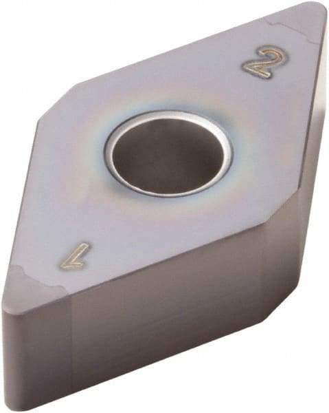 Seco - DNGA443 Grade CBN060K PCBN Turning Insert - TiSiAlN Finish, 55° Diamond, 1/2" Inscr Circle, 1/4" Thick, 3/64" Corner Radius - Makers Industrial Supply