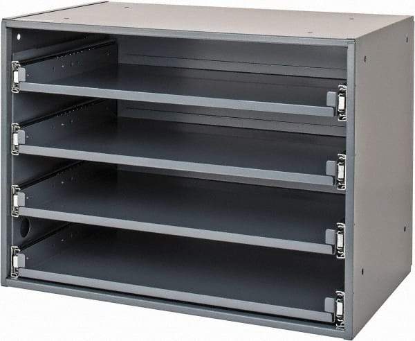 Durham - 4 Drawer, Small Parts Heavy Duty Bearing Slide Rack Cabinet - 12-1/2" Deep x 20" Wide - Makers Industrial Supply