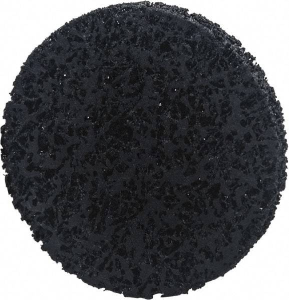 Norton - 6" Extra Coarse Grade Silicon Carbide Deburring Disc - Arbor Connection, Black, 8,000 Max RPM - Makers Industrial Supply