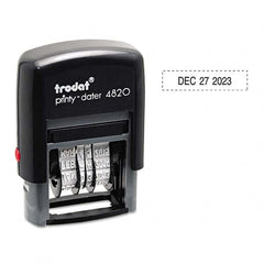 Trodat - Pre-inked Custom Stamps Type: Custom Stamp - Dater Message: Date - Makers Industrial Supply