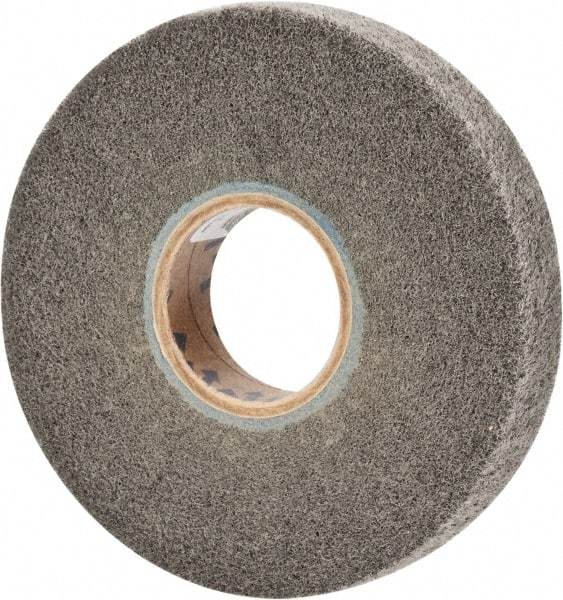 Norton - 6" Diam 360 Grit Silicon Carbide Unmounted Flap Wheel - 2" Hole, 1" Wide, Density 5, Nonwoven, Grade Very Fine, 3,000 Max RPM - Makers Industrial Supply