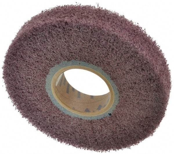 Norton - 6" Diam 120 Grit Aluminum Oxide Unmounted Flap Wheel - 2" Hole, 1" Wide, Density 5, Nonwoven, Grade Medium, 3,000 Max RPM - Makers Industrial Supply