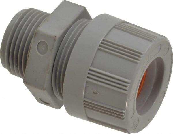 Woodhead Electrical - 15.88 to 19.05mm Capacity, Liquidtight, Straight Strain Relief Cord Grip - 3/4 NPT Thread, Nylon - Makers Industrial Supply