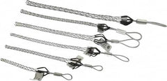 Woodhead Electrical - Flexible Eye, Closed Mesh, Steel Wire Pulling Grip Set - 5-12" Mesh, 1/4 to 1.24" Cable Diam - Makers Industrial Supply