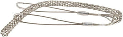 Woodhead Electrical - 3/4 to 0.99 Inch Cable Diameter, Tinned Bronze, Double Loop Support Grip - 36 Inch Long, 2,700 Lb. Breaking Strength, 26 Inch Mesh Length - Makers Industrial Supply