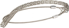 Woodhead Electrical - 1 to 1.24 Inch Cable Diameter, Tinned Bronze, Single Loop Support Grip - 39 Inch Long, 4,720 Lb. Breaking Strength, 29 Inch Mesh Length - Makers Industrial Supply