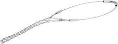 Woodhead Electrical - 0.4 to 0.56 Inch Cable Diameter, Galvanized Steel, Single Loop Support Grip - 14 Inch Long, 1,100 Lb. Breaking Strength, 5 Inch Mesh Length - Makers Industrial Supply