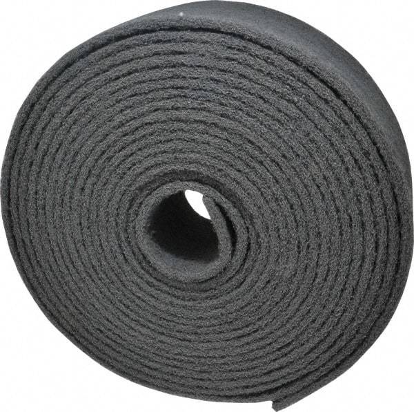 Norton - 30' Long x 4" Wide Nonwoven Roll - Very Fine Grade, Gray, Silicon Carbide - Makers Industrial Supply