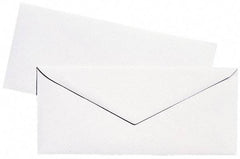 UNIVERSAL - 8-7/8" Long x 3-7/8" Wide Gummed Flap Plain White Envelope with Window - 24 Lb Paper Weight - Makers Industrial Supply