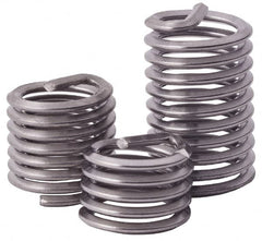 Heli-Coil - 5/16-24 UNF, 5/8" OAL, Free Running Helical Insert - 12-1/4 Free Coils, Tanged, Stainless Steel, 2D Insert Length - Exact Industrial Supply