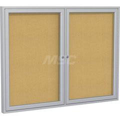 Ghent - Cork Bulletin Boards; Style: Enclosed Cork Bulletin Board ; Color: Natural ; Material: Cork ; Width (Inch): 60 ; Height (Inch): 36 - Exact Industrial Supply
