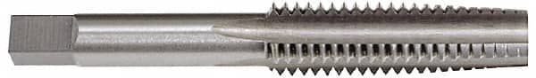 Hertel - 1-3/8 - 6 UNC 3B 4 Flute Bright Finish High Speed Steel Straight Flute Standard Hand Tap - Taper, Right Hand Thread, 6-1/16" OAL, H4 Limit - Exact Industrial Supply