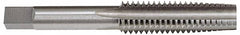 Hertel - 1-3/8 - 12 UNF 3B 6 Flute Bright Finish High Speed Steel Straight Flute Standard Hand Tap - Taper, Right Hand Thread, 6-1/16" OAL, H4 Limit - Makers Industrial Supply