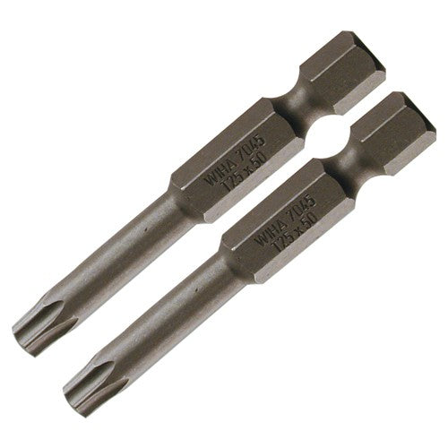 Security Torx Power Bit T20s × 50mm (2 Bit Pack) - Makers Industrial Supply