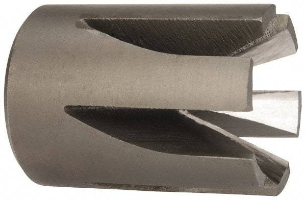 Made in USA - 90° Included Angle, 3/4-16" Hole Thread, Chamfer Edge, High Speed Steel, Outer Tube Edge Finishing Cutter - 1-1/2" Cutter Head Outside Diam, 1" Max Workpiece, 1-3/4" Long, 1/4" Threaded Hole Diam - Makers Industrial Supply