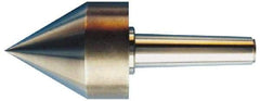 Riten - MT3 Taper Shank, Live Center - 4-1/2" Point Diam, 4-7/16" Point Len, 1,500 Lb Max Workpc, 4-7/8" OAL, Pipe Nose Point - Makers Industrial Supply