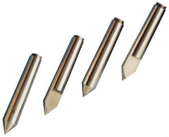 Riten - 1.289" Head Diam, Carbide-Tipped Steel Standard Point Half Dead Center - B&S 10 Brown & Sharpe Taper, 1.289" Point Diam, 8-9/16" OAL - Makers Industrial Supply