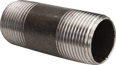 B&K Mueller - Schedule 40, 1" Diam x 3" Long Steel Black Pipe Nipple - Threaded - Makers Industrial Supply