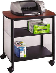 Safco - Black & Cherry Case/Stand - Use with Printer, Office Machines - Makers Industrial Supply