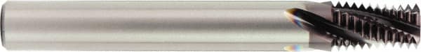 OSG - 1 - 11-1/2 NPT, 0.78" Cutting Diam, 4 Flute, Solid Carbide Helical Flute Thread Mill - Internal Thread, 1" LOC, 4" OAL, 1" Shank Diam - Makers Industrial Supply