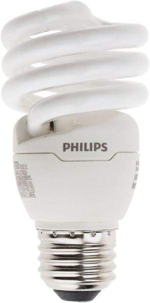 Philips - 13 Watt Fluorescent Residential/Office Medium Screw Lamp - 4,100°K Color Temp, 900 Lumens, 120 Volts, EL/mDT, 10,000 hr Avg Life - Makers Industrial Supply