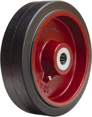 Hamilton - 10 Inch Diameter x 3 Inch Wide, Rubber on Cast Iron Caster Wheel - 1,000 Lb. Capacity, 3-1/4 Inch Hub Length, 1-15/16 Inch Axle Diameter, Plain Bore Bearing - Makers Industrial Supply