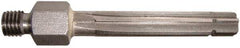 Alvord Polk - 13/32" High Speed Steel 6 Flute Chucking Reamer - Straight Flute, 1/4-28 Threaded Shank, 1-1/2" Flute Length, 2-3/8" OAL - Makers Industrial Supply