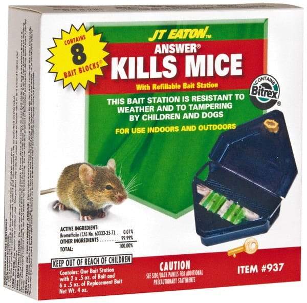 J.T. Eaton - 0.5 oz Plastic Bait Holder - Targets Mice - Makers Industrial Supply