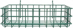 Marlin Steel Wire Products - 8" Deep, Rectangular Steel Peg Board/Slatwall Basket - 1-3/8" Perforation, 14" Wide x 4" High - Makers Industrial Supply