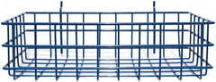 Marlin Steel Wire Products - 8" Deep, Rectangular Steel Peg Board/Slatwall Basket - 1-3/8" Perforation, 14" Wide x 4" High - Makers Industrial Supply