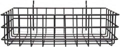 Marlin Steel Wire Products - 8" Deep, Rectangular Steel Peg Board/Slatwall Basket - 1-3/8" Perforation, 14" Wide x 4" High - Makers Industrial Supply