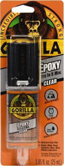 Gorilla Glue - 0.85 oz Syringe Epoxy - 5 min Working Time, 50°F, 3,300 psi Shear Strength - Makers Industrial Supply