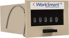 Value Collection - 5 Digit Mechanical Display Electromechanical Counter - Manual Reset - Makers Industrial Supply