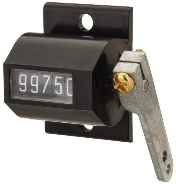 Value Collection - 5 Digit Mechanical Display Stroke Counter - Manual Reset - Makers Industrial Supply