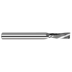 Harvey Tool - 3/16", 5/8" LOC, 1/4" Shank Diam, 2" OAL, 1 Flute Solid Carbide Square End Mill - Exact Industrial Supply