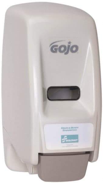 Ability One - 800 mL Liquid Hand Sanitizer Dispenser - Plastic, Hanging, White - Makers Industrial Supply