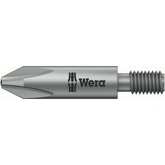 Wera - #2 Phillips Screwdriver Bit - M5 Drive, 2" OAL - Makers Industrial Supply