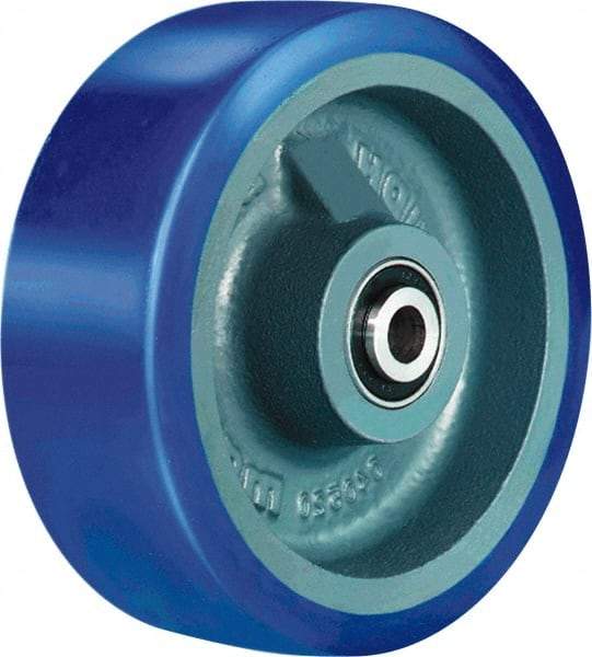 Hamilton - 6 Inch Diameter x 1-1/2 Inch Wide, Polyurethane on Cast Iron Caster Wheel - 680 Lb. Capacity, 1-3/4 Inch Hub Length, 3/4 Inch Axle Diameter, Tapered Roller Bearing - Makers Industrial Supply