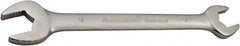 Paramount - 18mm x 19mm Standard Open End Wrench - 8-15/16" OAL, Double End, Full Polish Finish, 15° Head Angle - Makers Industrial Supply