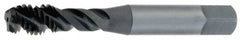 OSG - 5/8-18 UNF 3 Flute 3B Modified Bottoming Spiral Flute Tap - Vanadium High Speed Steel, TiN Finish, 3-13/16" OAL, Right Hand Flute, Right Hand Thread, H3, Series 303 - Makers Industrial Supply