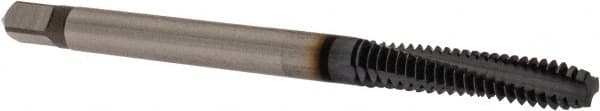 OSG - #6-32 UNC 3 Flute 2B Modified Bottoming Spiral Flute Tap - Powdered Metal, TiCN Finish, 2" OAL, Right Hand Flute, Right Hand Thread, H3, Series 313NI - Makers Industrial Supply